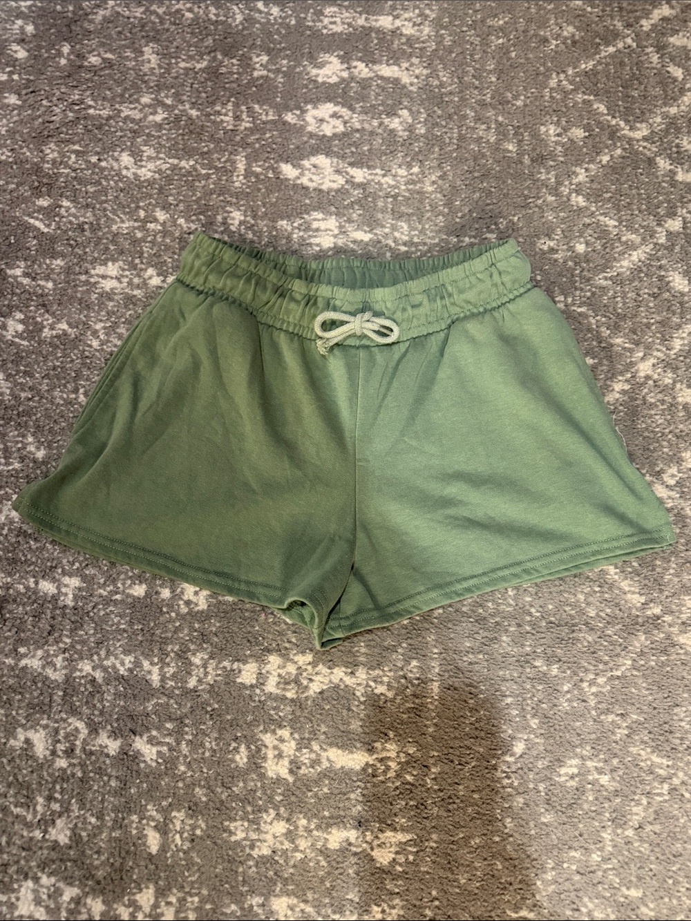 refuge Sage Green Athletic Lounge Shorts with Drawstring